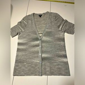 Torrid Gray Striped Cardigan